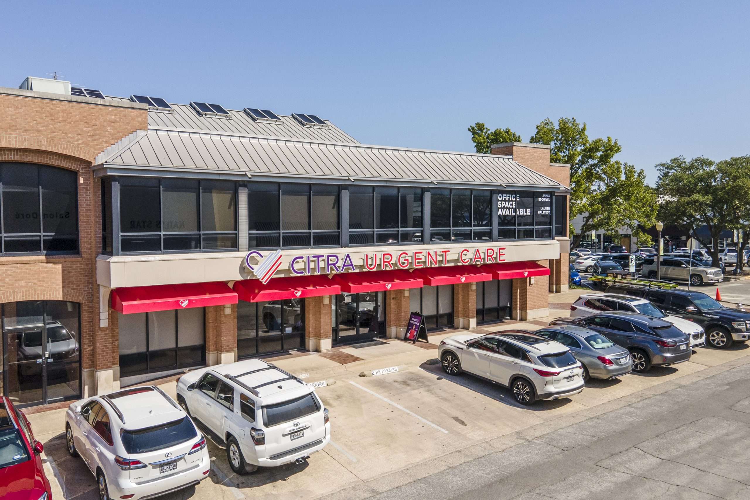 exterior shot of Citra urgent care located in the park cities area of DFW