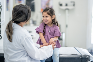 child seeing a doctor for check up